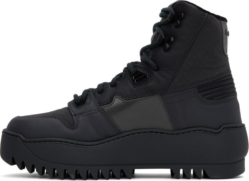 Acne Studios Black Paneled Boots - Picture 3