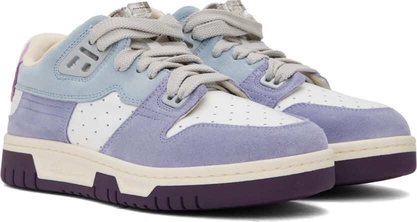 Acne Studios Blue & Purple Preppy Low Sneakers - Picture 2