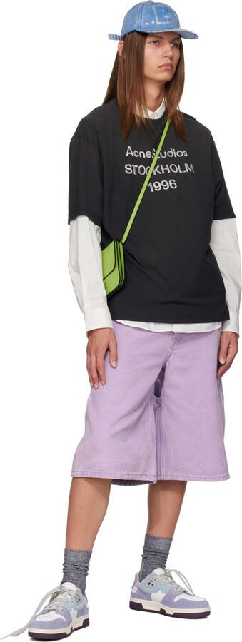 Acne Studios Blue & Purple Preppy Low Sneakers - Picture 4