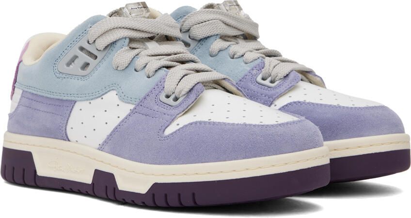 Acne Studios Blue & Purple Preppy Low Sneakers - Picture 2