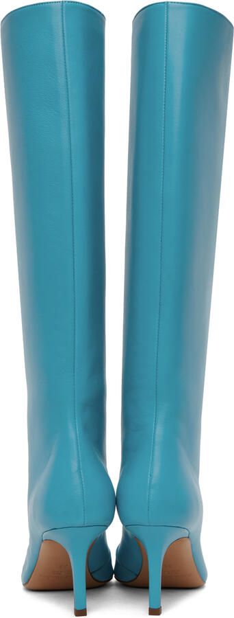 Acne Studios Blue Heel Boots - Picture 5