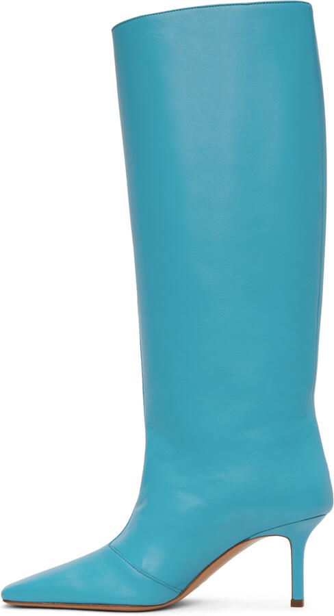 Acne Studios Blue Heel Boots - Picture 2