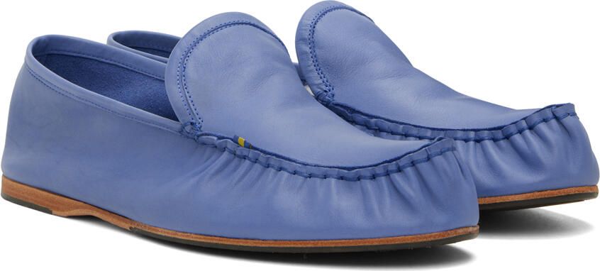 Acne Studios Blue Slip-On Loafers - Picture 2