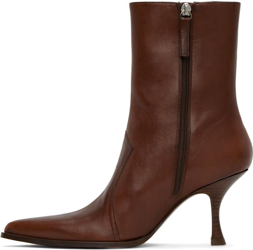 Acne Studios Brown Rose Boots - Picture 2