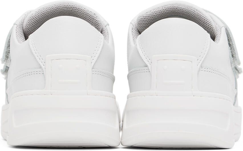 Acne Studios Kids White Leather Sneakers
