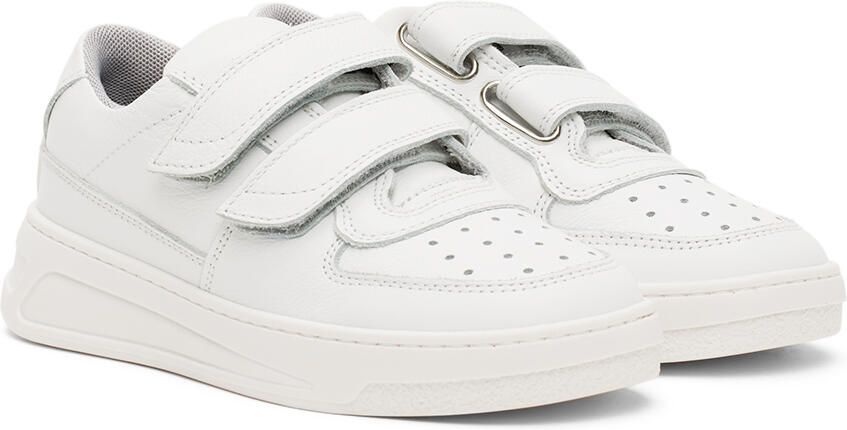 Acne Studios Kids White Velcro Sneakers - Picture 2