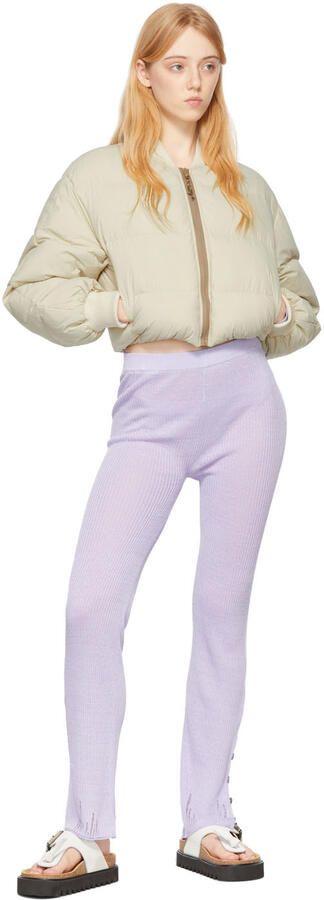 Acne Studios Off-White Leather Flat Sandals - Picture 4