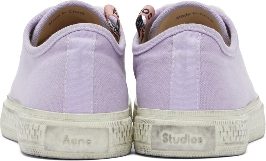 Acne Studios Purple Ballow Tumbled Low Sneakers