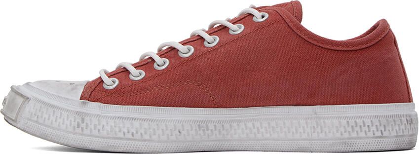 Acne Studios Red Faded Sneakers - Picture 4