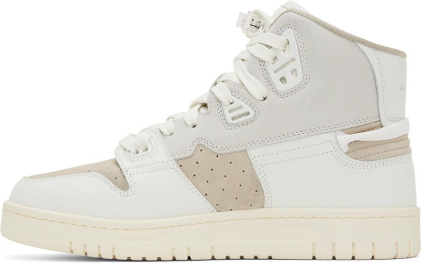 Acne Studios White & Beige Paneled Sneakers - Picture 3