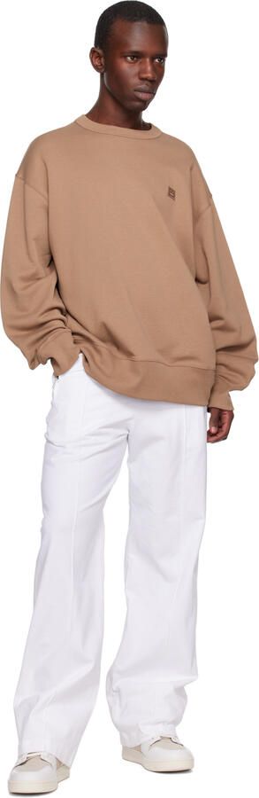 Acne Studios White & Beige Paneled Sneakers - Picture 4