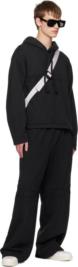 Acne Studios White & Off-White Leather Low-Top Sneakers - Picture 4