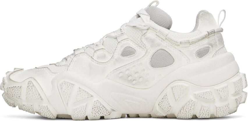 Acne Studios White Bolzter Tumbled Sneakers - Picture 3