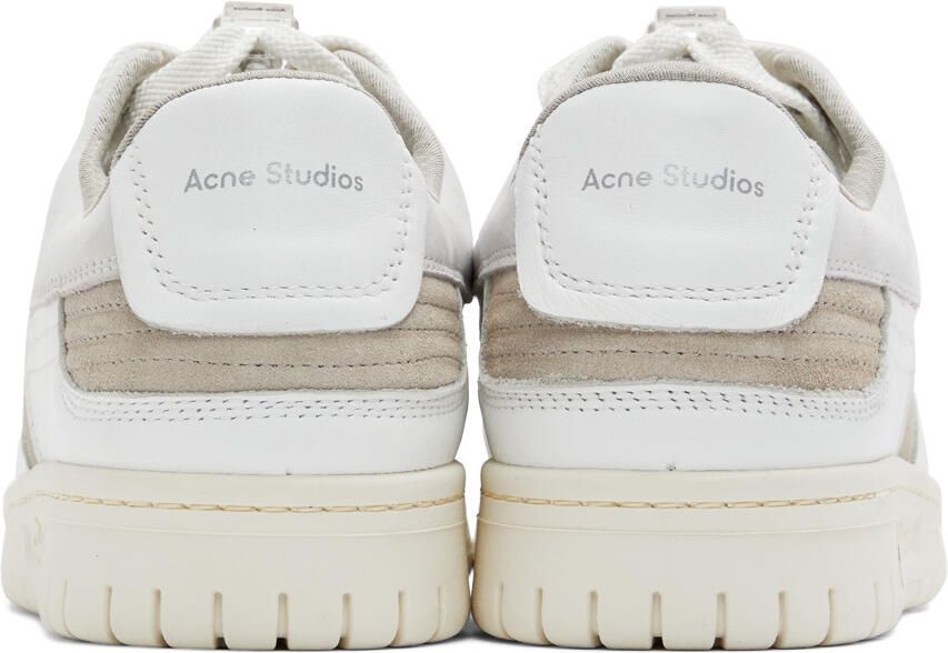 Acne Studios White Leather Low Top Sneakers