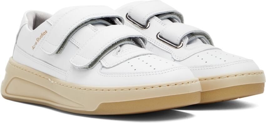 Acne Studios White Steffey Low-Top Sneakers - Picture 2