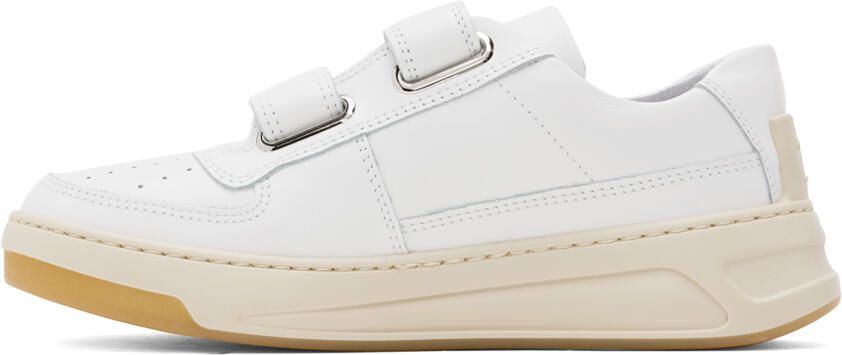 Acne Studios White Velcro Strap Sneakers - Picture 3