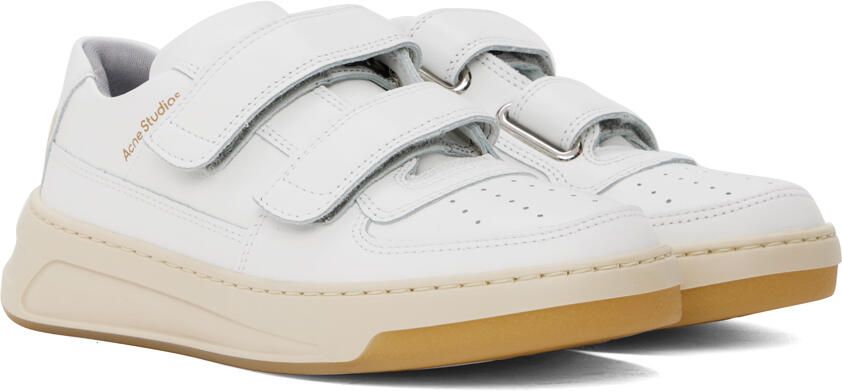 Acne Studios White Velcro Strap Sneakers - Picture 2