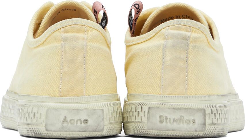 Acne Studios Yellow Ballow Tumbled Low Sneakers