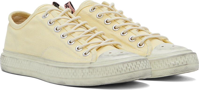 Acne Studios Yellow Ballow Tumbled Low Sneakers - Picture 2