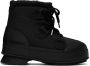 Acne Studios Black Lace-Up Ankle Boots - Thumbnail 1