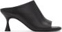 Acne Studios Black Leather Heeled Sandals - Thumbnail 1