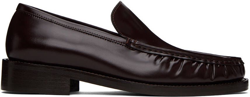 Acne Studios Brown Initials Loafers