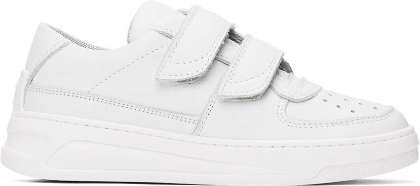 Acne Studios Kids White Velcro Strap Sneakers