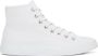 Acne Studios White Canvas High Sneakers - Thumbnail 1