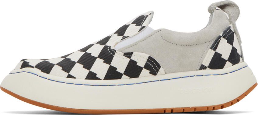 ADER error Black & White Lad Sneakers - Picture 4