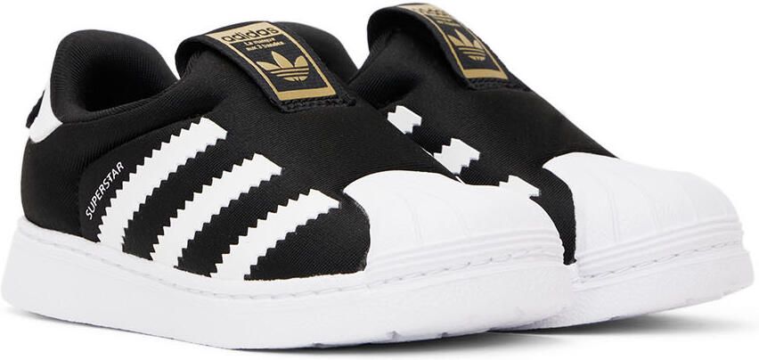 Adidas Kids Baby Black & White Superstar 360 Sneakers - Picture 3