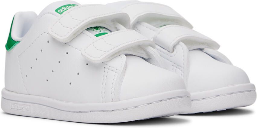 Adidas Kids Baby White Stan Smith Sneakers - Picture 3