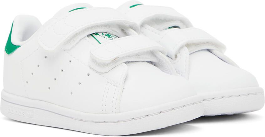 Adidas Kids Baby White Stan Smith Sneakers - Picture 2