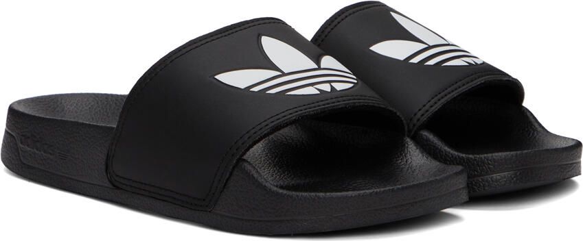 Adidas Kids Black Adilette Lite Big Kids Slides - Picture 2