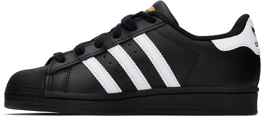 Adidas Kids Black & White Superstar Big Kids Sneakers - Picture 4