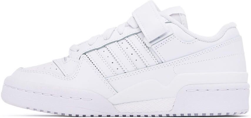 Adidas Kids White Forum Low Big Kids Sneakers - Picture 4