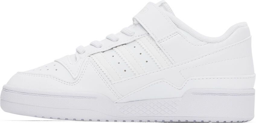 Adidas Kids White Forum Low Little Kids Sneakers - Picture 3