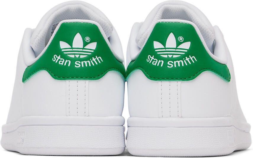 Adidas Kids White & Green Stan Smith Big Kids Sneakers