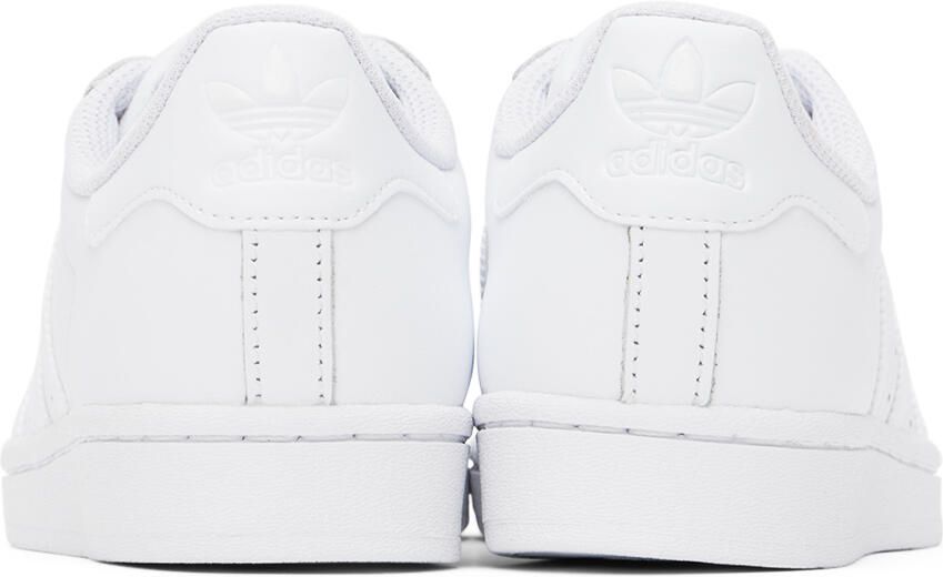 Adidas Kids White Superstar Big Kids Sneakers - Picture 5