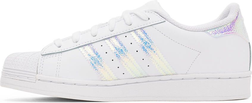 Adidas Kids White Superstar Little Kids Sneakers - Picture 3