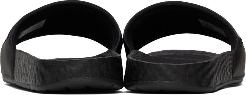 Adidas Originals Black & White Adilette Boost Slides