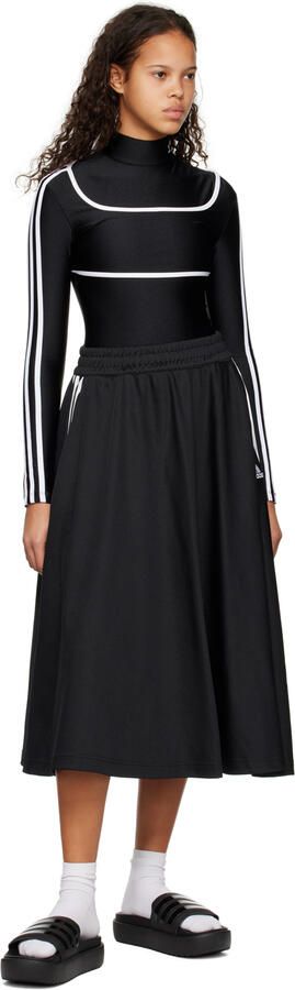 Adidas Originals Black Adilette Platform Slides - Picture 4