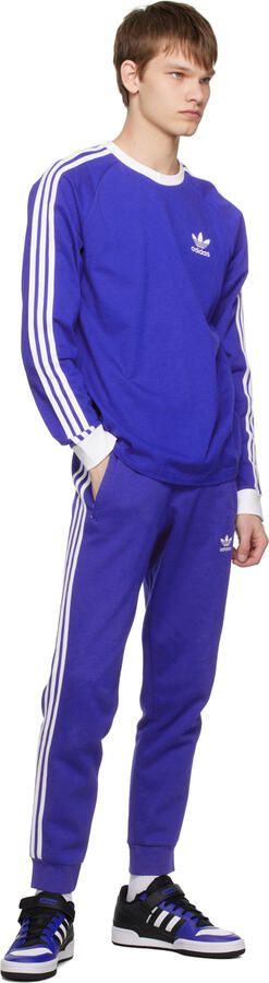 Adidas Originals Black & Blue Forum Low Sneakers - Picture 4