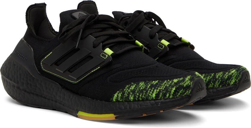 Adidas Originals Black & Yellow Ultraboost 22 Sneakers - Picture 2
