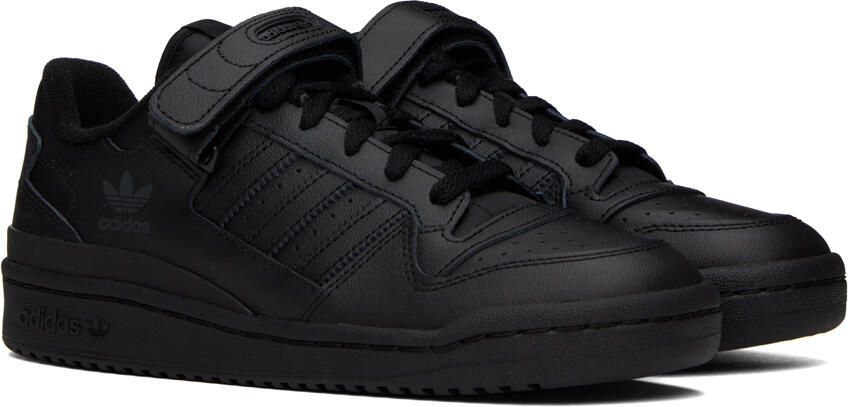 Adidas Originals Black Forum Low Sneakers - Picture 2
