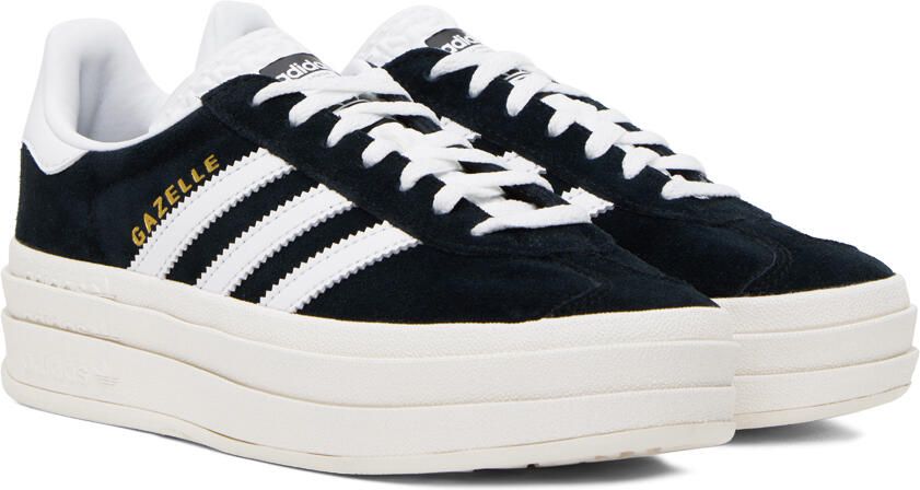 Adidas Originals Black Gazelle Bold Sneakers - Picture 2