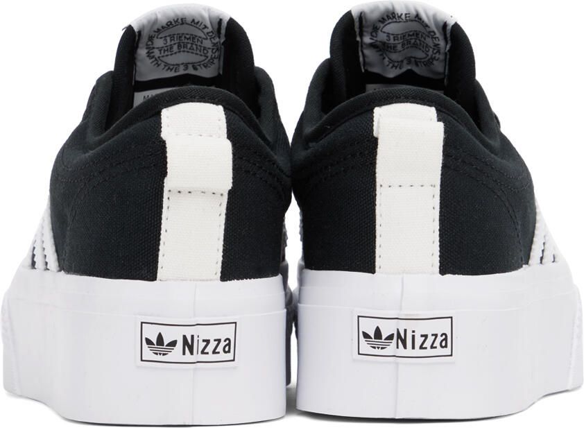 Adidas Originals Black Nizza Platform Sneakers - Picture 5