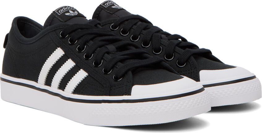 Adidas Originals Black Nizza Sneakers - Picture 2
