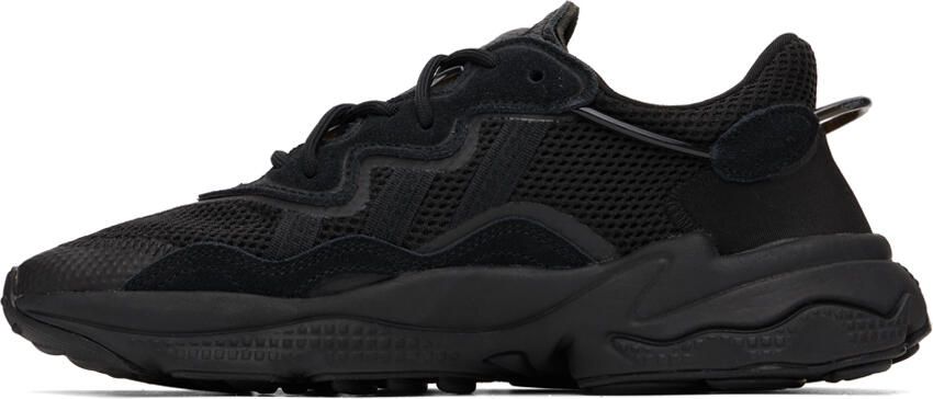 Adidas Originals Black Ozweego Sneakers - Picture 4