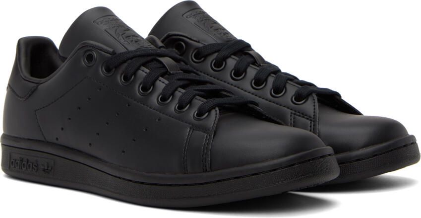 Adidas Originals Black Stan Smith Low-Top Sneakers - Picture 2
