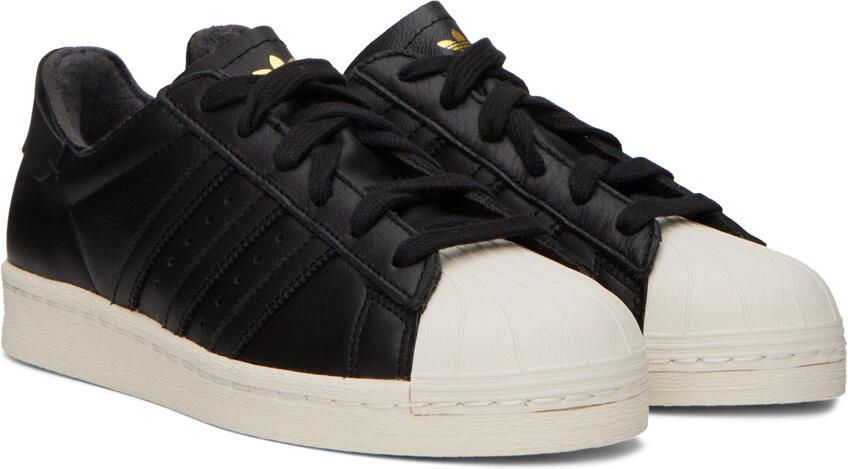 Adidas Originals White & Beige Superstar 82 Sneakers - Picture 3